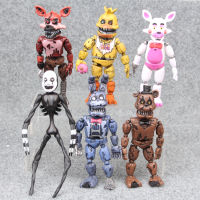 Five Night At Freddy Anime Figures Fnaf Bear Bonnie Dolls Action Figurine Model Collection Fazbear PVC Cute 6pcsset Freddy Toys
