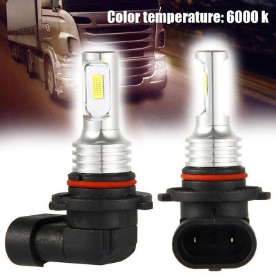 2ชิ้นหลอดไฟ LED 9005 HB3 6000K ไฟหน้าสีขาวใสไฟสูงไฟต่ำแสงไฟไฟตัดหมอกขับรถตอนกลางวัน