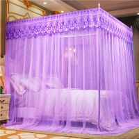 【JIU YU】◎  Palácio mosquito net três portas chão ao teto princesa vento entrega suporte super macio tenda fio verão anti-mosquito casa