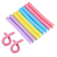 【LZ】✁  Heatless cabelo encrespadores sem rolos de calor Soft Curl Bar formadores de onda DIY Hair Styling Tool Sleeping Fashion 10pcs