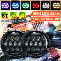 แอพพลิเคชั่น2Pcs RGB ไฟหน้ารถมอเตอร์ไซค์แบบ Led DRL ไฟกลมหน้ารถไฟเลี้ยวไฟสัญญาณสำหรับรถจี๊ป Lada Niva 4x 4รถกระบะ SUV 156W