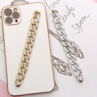 [COD] new diy mobile phone shell acrylic diamond chain bracelet men and women trendy accessories materials wholesale