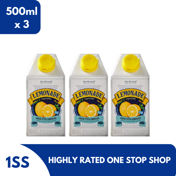 No Brand Greek Style Lemonade, 500ml set of 3 Lazada PH