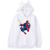 [ในสต็อก] Spidermans เด็กเสื้อผ้าผ้าฝ้ายผสมการ์ตูน Hoodies เสื้อกันหนาวเด็กชายหญิงฤดูใบไม้ผลิฤดูใบไม้ร่วงใหม่เสื้อกันหนาวเด็กเกาหลีแขนยาว