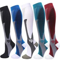 【YD】 Size S-XXL Compression Socks Anti Fatigue Knee NurseDoctorMedicalEdemaDiabetesVaricose VeinsFootball