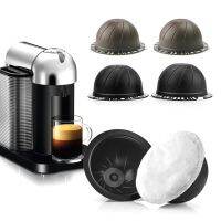 【YF】 Cápsula De Copo Filtro Café para Nespresso Vertuo Descartável Recarregáveis 5Pcs por Conjunto