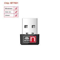 อะแดปเตอร์ WiFi มินิ USB 150Mbps Wi-Fi อะแดปเตอร์สำหรับเครื่องพีซี USB Ethernet WiFi Dongle 2.4G การ์ดเครือข่าย Antena Wi Fi Receiver