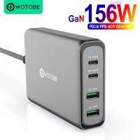 [ใหม่2023] WOTOBE 156W GaN แท่นชาร์จ,USB C PD100W PPS ชาร์จเร็ว2.0 PPS QC4สำหรับ MacBook iPad IPhone13 Samsung MIBook แล็ปท็อป