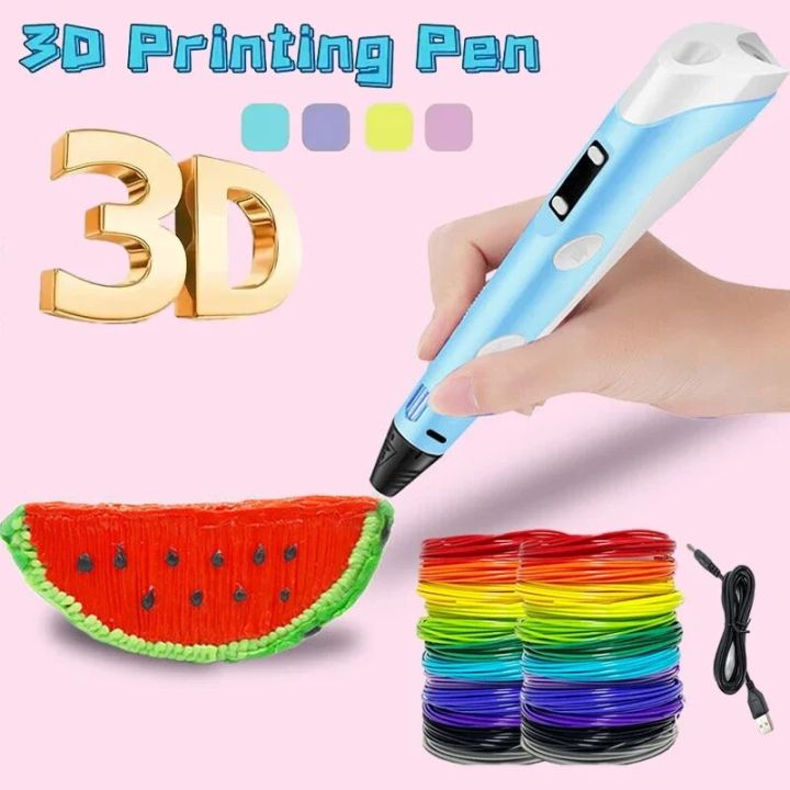 Dikale 3d Pen Led Screen Diy 3d Printing Pen Pla Filament Creative