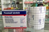 Fixomull Stretch ฟิกซ์โซมูล แผ่นปิดแผลอเนกประสงค์ ขนาด 10cm x 10M [1 กล่อง]