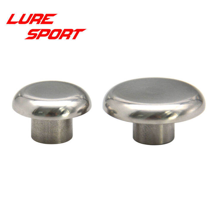 luresport-3ชิ้นสแตนเลสก้นฝาท้ายคันเบ็ดส่วนประกอบอาคารตกปลาขั้วโลกซ่อมอุปกรณ์-diy