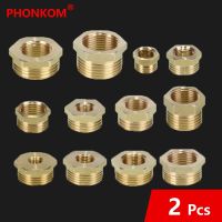 PHONKOM Brass Adapter Pipe Fitting BSP Reducing Bushing Male to Female Connector Fuel Water Gas Oil 1/8" 1/4" DN15 1/2" 3/4" 1" Valves