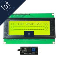 20x4 LCD+I2C Interface with backlight (Yellow Screen) พร้อมบัดกรี