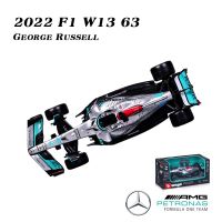 1:43 W13ทีม Mercedes-AMG #44 F1 Hamilton Alloy รถขึ้นรูปรถหรูของเล่นโมเดล Bburago ล่าสุด #63 Russell 2022