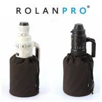 ROLANPRO ฝาครอบเลนส์พร้อมเคสแข็งด้านบนและปลั๊กอินแบบหูรูดสำหรับ Canon Nikon Sony เลนส์ขนาด600มม. 400มม. 300มม. ซิกม่า300-800มม. 150-600ม.