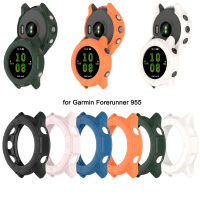 TPU ซิลิโคนครอบกรณีป้องกันหน้าจอสำหรับผู้เบิกทาง Garmin 955/955พลังงานแสงอาทิตย์ป้องกันรอยขีดข่วนป้องกันกันชนเชลล์