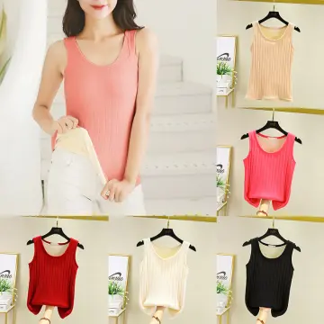  2pcs Women Thermal Tank Tops Thickened Inner Wear