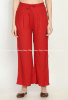 HERITAGE INDIA Red color Flared pants / Plazzo pants