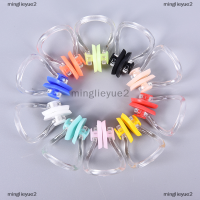 minglieyue2 10pcs ซิลิโคนนุ่มว่ายน้ำจมูกคลิปดำน้ำสบายท่องว่ายน้ำคลิป