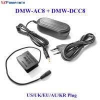 Powerwin DMW-AC8 + DMW-DCC8อะแดปเตอร์กล้องถ่ายภาพ DMW-BLC12แบตเตอรี่เลียนแบบ Coupler AC8 DCC8แหล่งจ่ายไฟสำหรับ FZ1000 FZ300 FZ200 G7 G5 G6