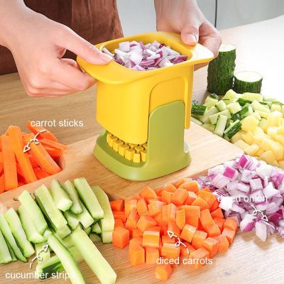 Multi-functional Hand Pressure Vegetable Cutter Dicing Cutting Artifact Carrot Cucumber Potato Cutting Tool Kitchen Accessories