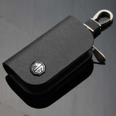 ◕℡ 1 Pcs Leather Car Key Case Cover For MG 550 42 6 ZT 7 3 ZR RX5 ZS 350 HS TF 5 GS GT With MG Logo Key Shell Storage Bag Protector
