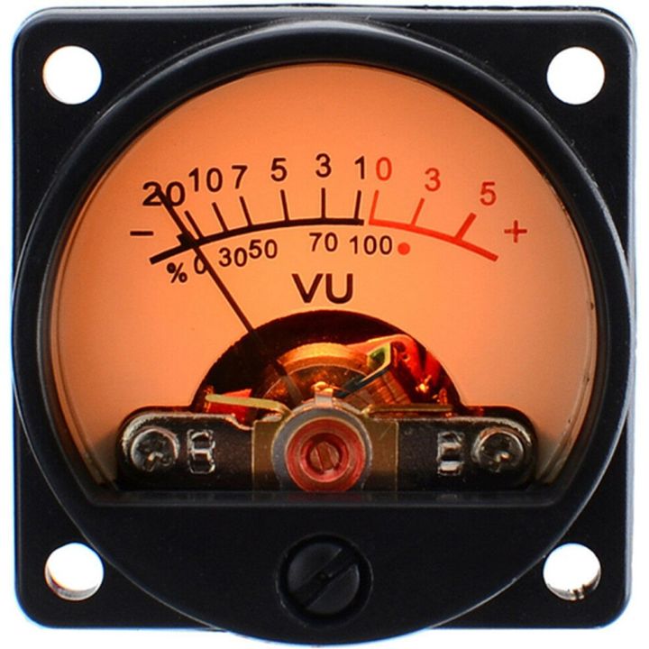 บอร์ดไดรเวอร์มิเตอร์เสียงระดับ-vu-มิเตอร์-vu-2ชิ้นพร้อมมิเตอร์วัดความดันเสียงสีอุ่น9v-20v-อินพุต-ac
