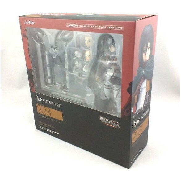 figma-203-ฟิกม่า-model-figure-ฟิกเกอร์-โมเดล-attack-on-titan-ผ่าพิภพไททัน-mikasa-มิคาสะ-15cm-ของสะสม-ของเล่น-ของเล่นถูกๆ-ของเล่นเด็ก