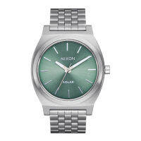 Nixon Time Teller Solar รุ่น NXA13695172-00 นาฬิกาข้อมือผู้ชาย สายสแตนเลส Silver / Jade Sunray หน้าปัด 40 มม.