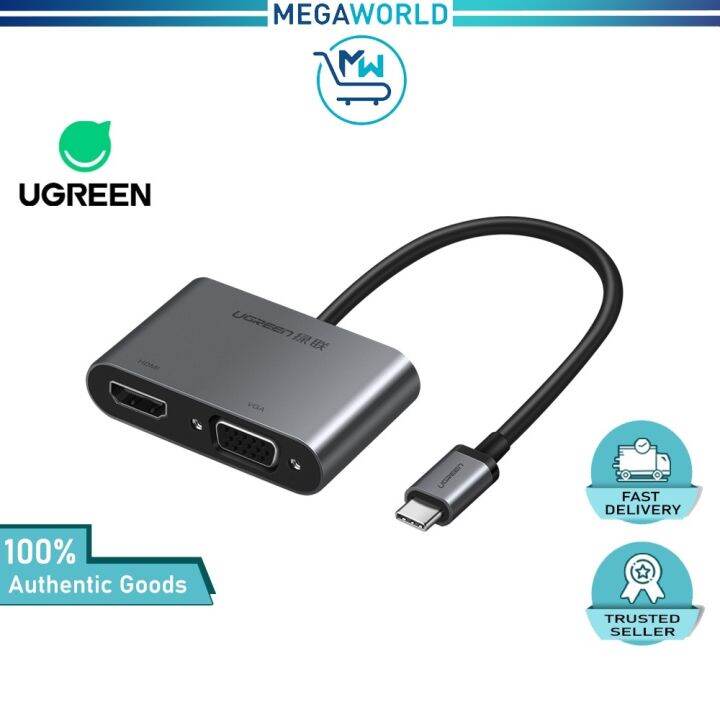 UGREEN USB C to HD MI 4K 30Hz VGA 1080 60Hz Adapter Cable Type C to