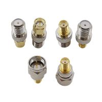 6Pcs F Type to SMA Adapter F Male Female to SMA Male Female Coax Connector Coaxial Adapters WiFi Radio Antenna Test Converter