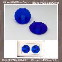 H.M.B. Plug Outlet‼️ ที่อุดรูปลั๊กไฟ BlueColor สีน้ำเงินใส  (Safety protection 2plug &amp; 3plug safety) 10,20,30,40,50 Pcs.