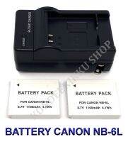 NB-6L  NB6L แบตเตอรี่  แท่นชาร์จ  แบตเตอรี่พร้อมแท่นชาร์จสำหรับกล้องแคนนอน Battery  Charger  Battery and Charger For Canon Powershot S120,SX510 HS,SX280 HS,SX500 IS,SX700,D20,S90,D30,ELPH 500,SX270,SX240,SX520 BY KONDEEKIKKU SHOP