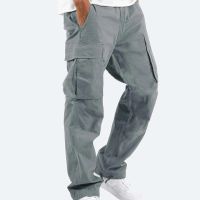 กางเกงหลวมกางเกงขายาวคาร์โก้สำหรับผู้ชายกางเกงลำลองใหม่เอี่ยมกางเกงแฟชั่น S-5XL หลายกระเป๋า