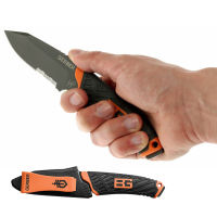 มีดใบตาย GB : Bear Grylls Compact Fixed Blade ขนาด 7.7 นิ้ว (19.5 ซม.) พร้อมปลอกมีด ABS เหน็บเข็มขัด