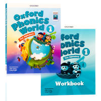 Oxford phonics world level 1 set textbook + Exercise Book Oxford natural spelling English original childrens English textbook childrens primary school letter pronunciation enlightenment training OPW student book set with app