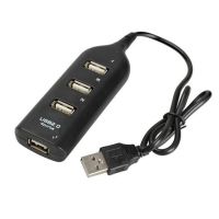 【☸】 The Auto Zone แบบพกพา4พอร์ต USB 2.0 HUB Expander Adapter พร้อมสายชาร์จ Concentrator คอมพิวเตอร์แล็ปท็อปอุปกรณ์เสริม