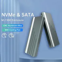 Dual Protocol M2 Nvme NGFF เคส SATA เอสเอสดี10Gbps HD CNC Alumium Box ถึง USB3.2แผงกั้นภายนอกสำหรับ2230 2242 2260 2280 9210B