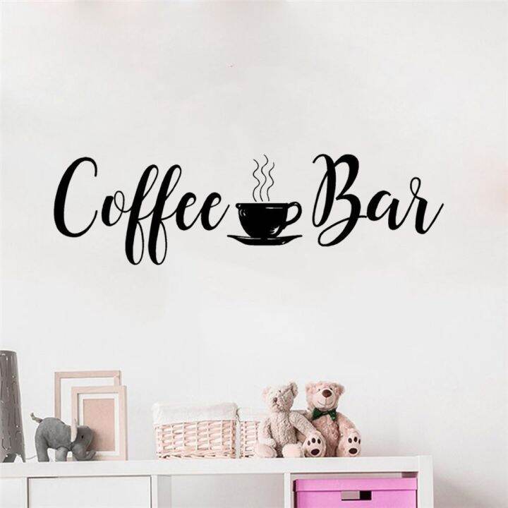 24-home-accessories-coffee-bar-quotes-wall-decal-kitchen-home-wall-decor-ไวนิลสติกเกอร์ไวนิล-design-coffee-bar-wall-mural-wallpaper