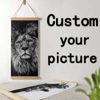 Custom Print Baby Girl Photo Anime Decor Game Pictures Posters Black White Wall Art Canvas with Frame Hanging Scrolls Paintings