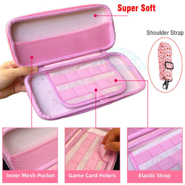 for-nintend-switch-pink-kawaii-case-cover-ns-cute-storage-eva-travel-carrying-bag-amp-pc-hard-shell-for-nintendo-switch-game-console