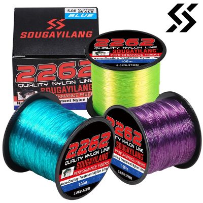 ﺴ Sougayilang 100M Monofilament Line 7-26LB Super Strong Nylon Fishing Line Leader Line Sinking Line Carp Fishing Accessorie Pesca