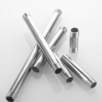 304 Stainless Steel Double Male Thread Connector Pipe  Extension Tube Male x Male Water Pipe Adapter Shower Rod 1/2" 3/4" Valves