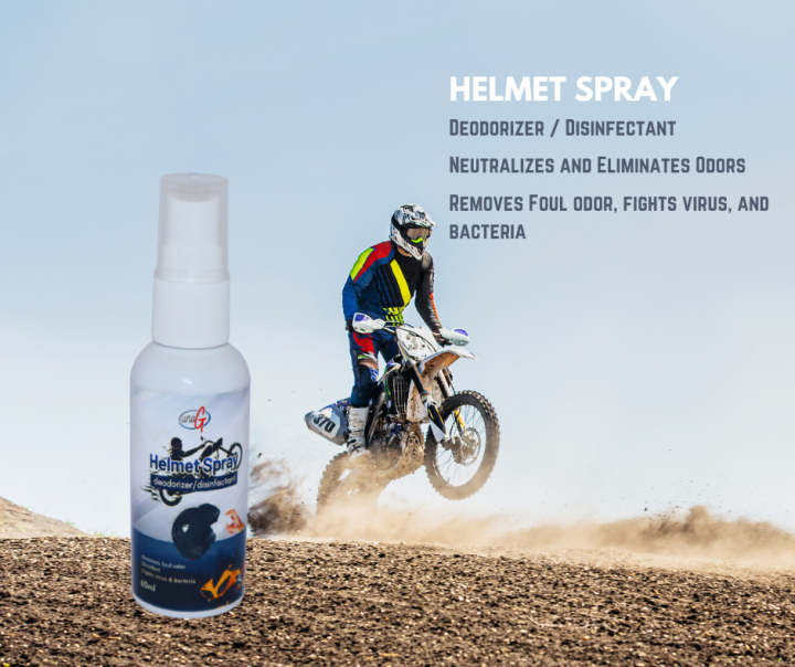 Helmet Odor Eliminator , Helmet disinfectant , Helmet Deodorizer Spray