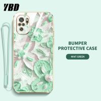 YBDเคสโทรศัพท์ดีไซน์ใหม่สำหรับ Xiaomi Redmi POCO M5S  Note10 Pro Max Note Note 10 10Pro 4G Note 10S เคสชุบน้ำมันเคสภาพวาดดอกไม้เคสแถมฟรีสายคล้อง