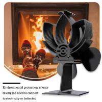 Low Noise Heat Powered Stove Fan Fireplace Roof Warm Efficient Heater Thermal Tool Accessories Indoor for Wood Log Burner