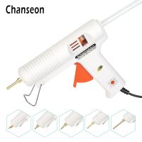 Chanseon 150W EU/US Hot Melt Glue Gun Smart Adjustable Temperature Copper Nozzle Heater Muzzle Diameter 11mm Craft Repair Tool