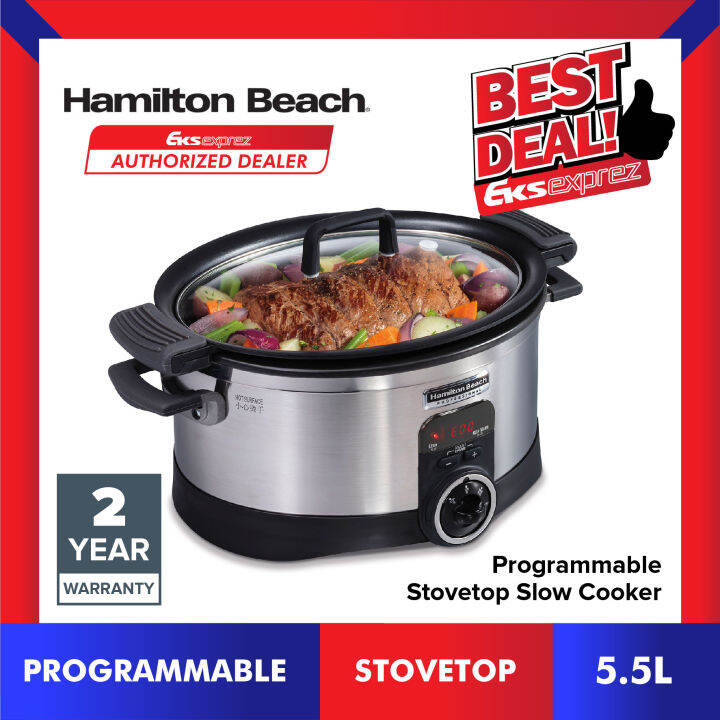 Hamilton Beach 33999SAU Professional 5.5L Programmable Stovetop Slow