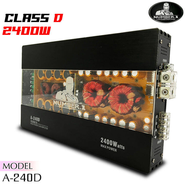 number-a-240d-เพาเวอร์แอมป์คลาสดี-เครื่องเสียงติดรถยนต์-amp-ติดรถยนต์-class-d-2400w-สำหรับเพิ่มพลังเสียงเบสให้ดุดันยิ่งขึ้น-ให้เสียงเบสหนัก