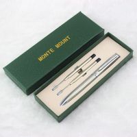 【♘COD Free Cas♘】 miciweix หัวปากกาเหล็กปากกา0.7มม. สีทองและปากกาลูกลื่นปากกาเครื่องเขียนในโรงเรียนสำนักงานปากกาที่มีคุณภาพสูงหรูหรา